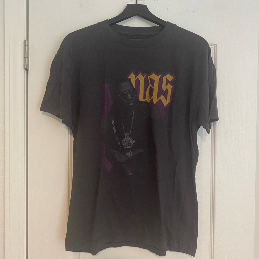 Abercrombie & Fitch Charcoal Nas Graphic Relaxed Tee Size Large